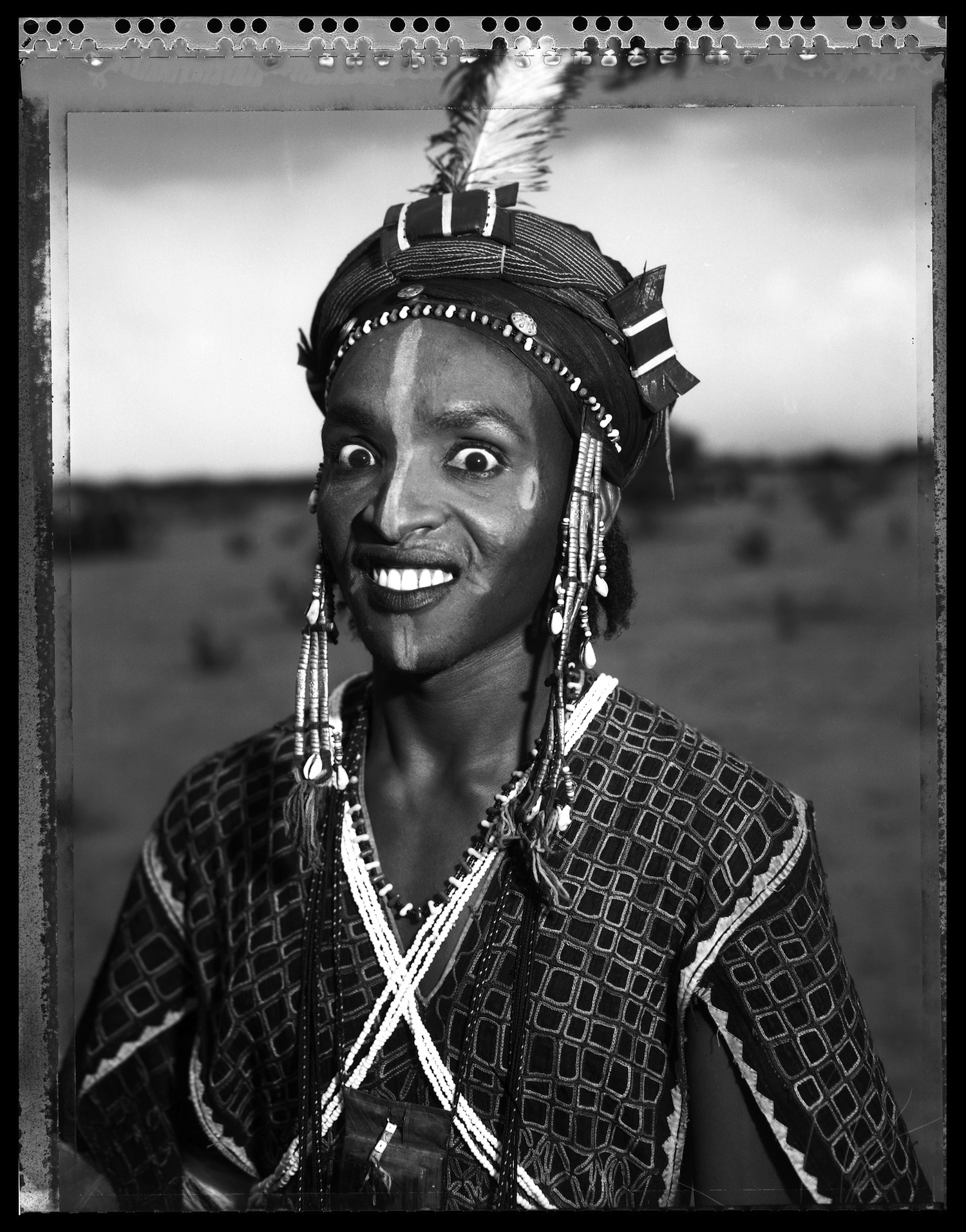 Bouga, ethnie Peuhl Wodaabe, cérémonie Geerewol, Adjangafa, Niger 2006 © Gilles PERRIN